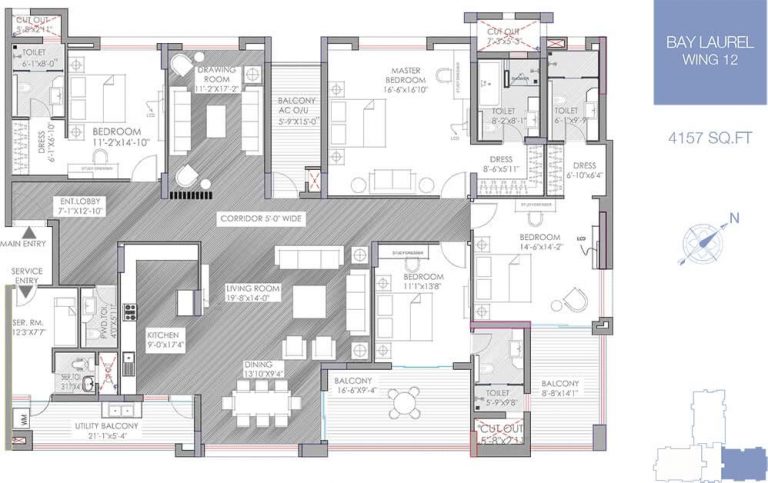 4 BHK - 4157 - Koncept The Botanika