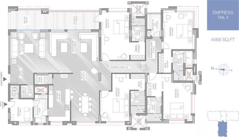 4 BHK - 4568 - Koncept The Botanika