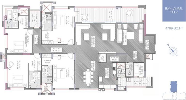 4 BHK - 4799 - Koncept The Botanika