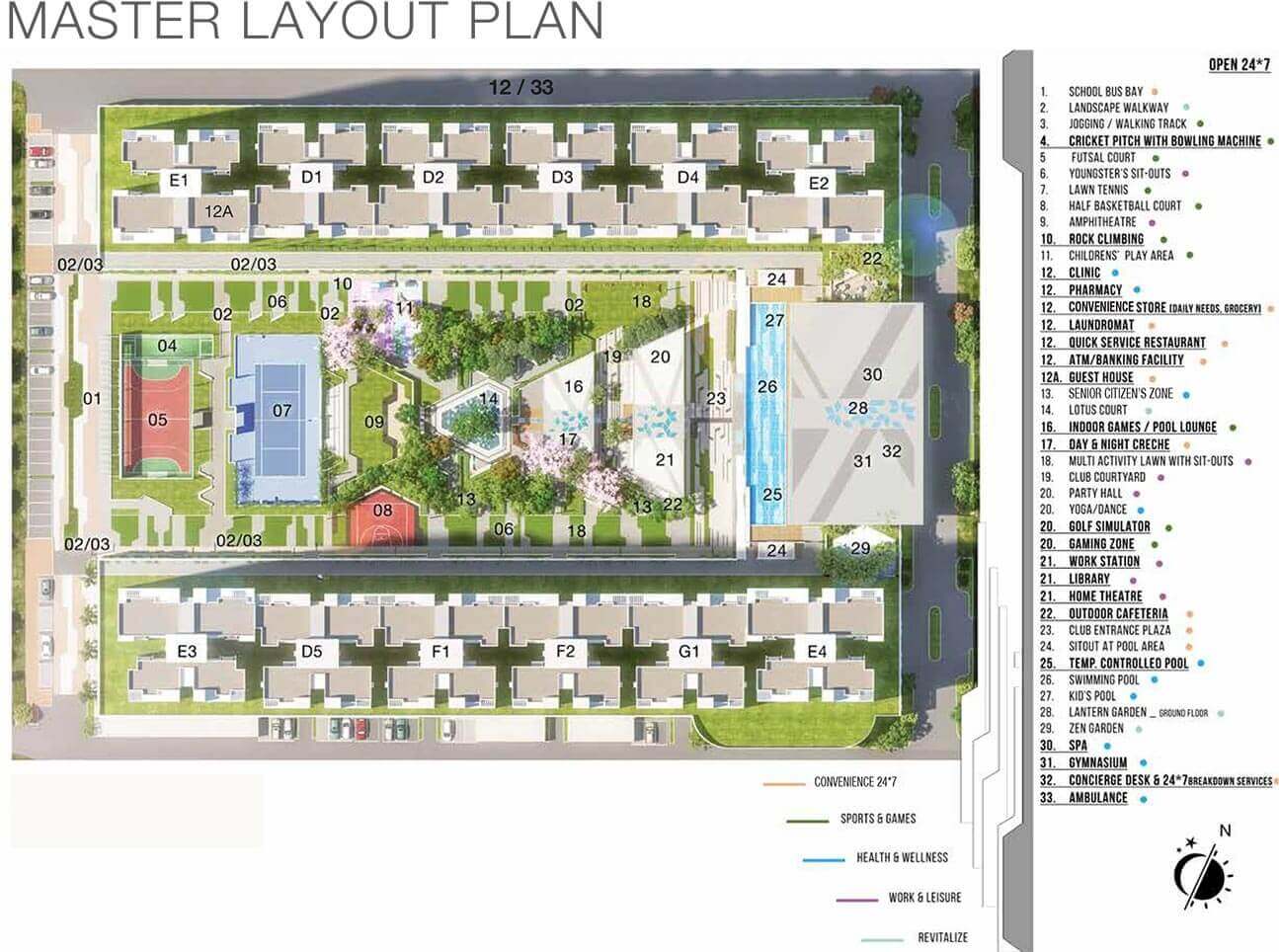Master Plan - Godrej 24 Pune Hinjawadi