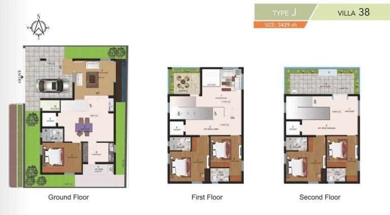5 BHK - 3429 - Halcyon Homes Villas
