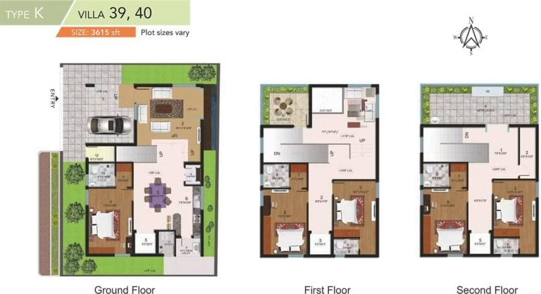 5 BHK - 3615 - Halcyon Homes Villas
