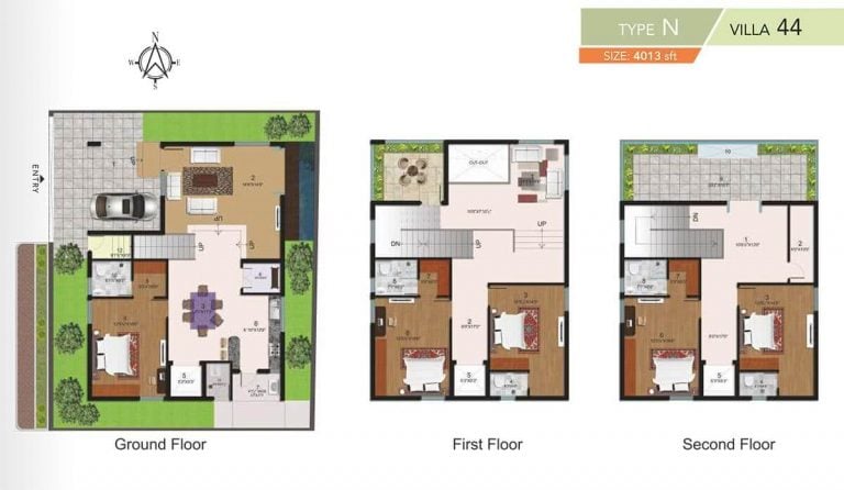 5 BHK - 4013 - Halcyon Homes Villas
