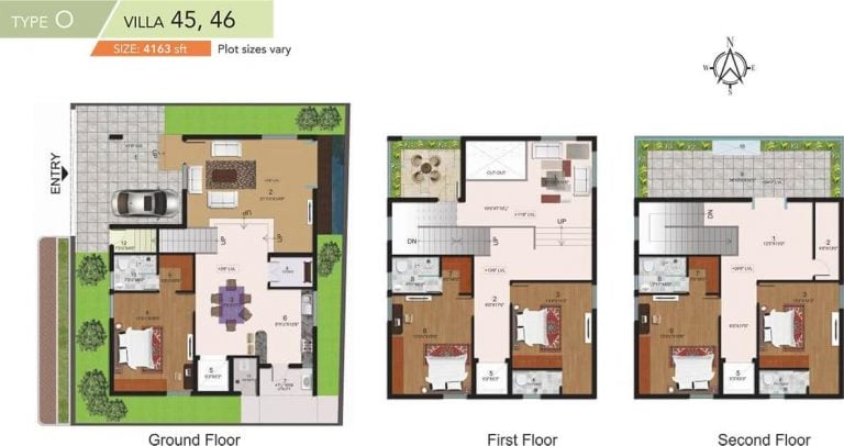 5 BHK - 4163 - Halcyon Homes Villas