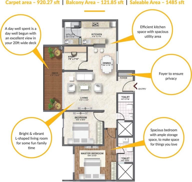 2.5 BHK Smart Home - Shriram Southern Crest Phase 2