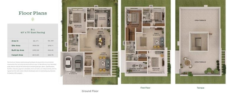 B1 East - 3492 - Adarsh Sanctuary Villas