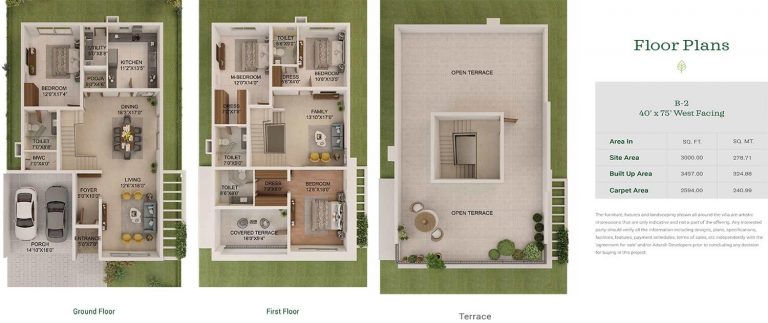 B2 West - 3497 - Adarsh Sanctuary Villas