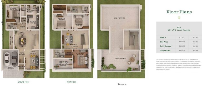 B4 West - 3636 - Adarsh Sanctuary Villas