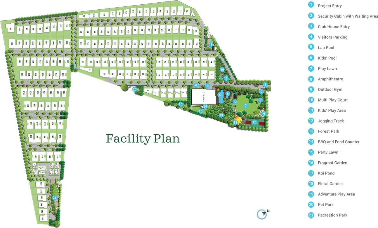 Master Plan - Adarsh Sanctuary Villas