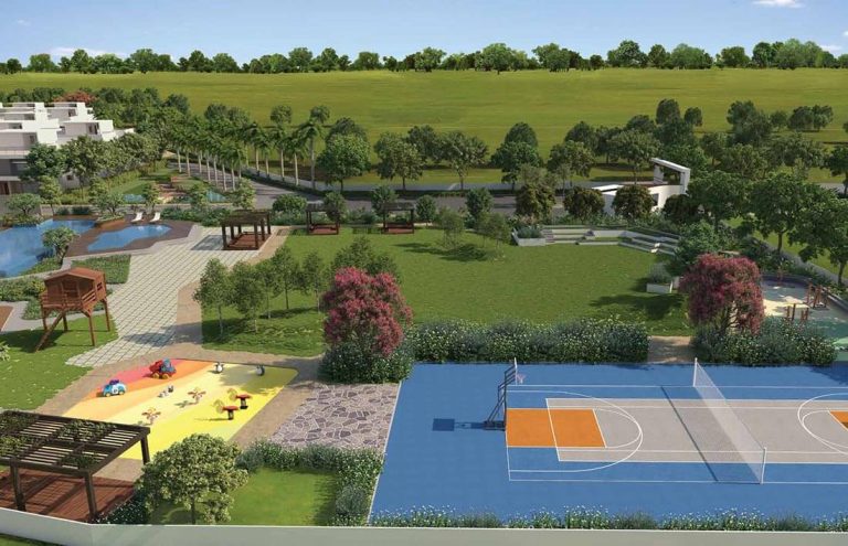 Outdoor Courts And Boulevard - Adarsh Sanctuary Villas