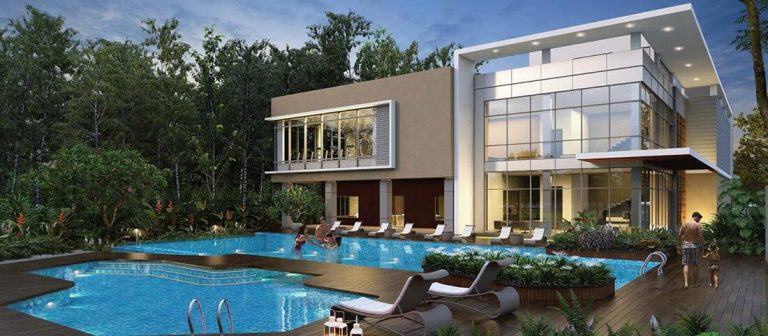 Pool And Clubhouse - Adarsh Sanctuary Villas