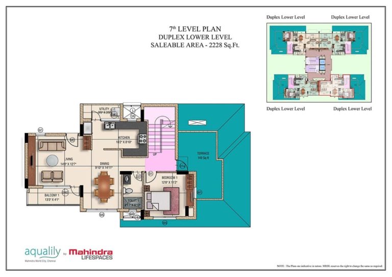 Duplex - 2228 Mahindra World City Aqualily