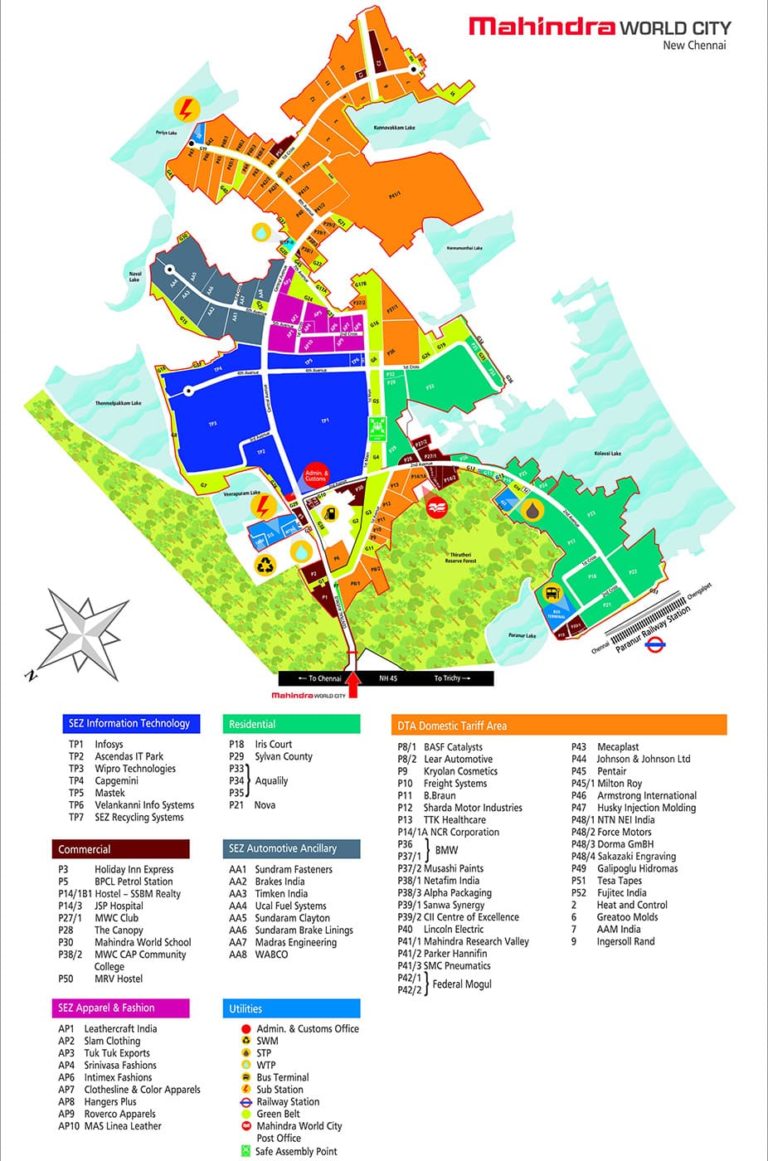 Mahindra World City Complete Map