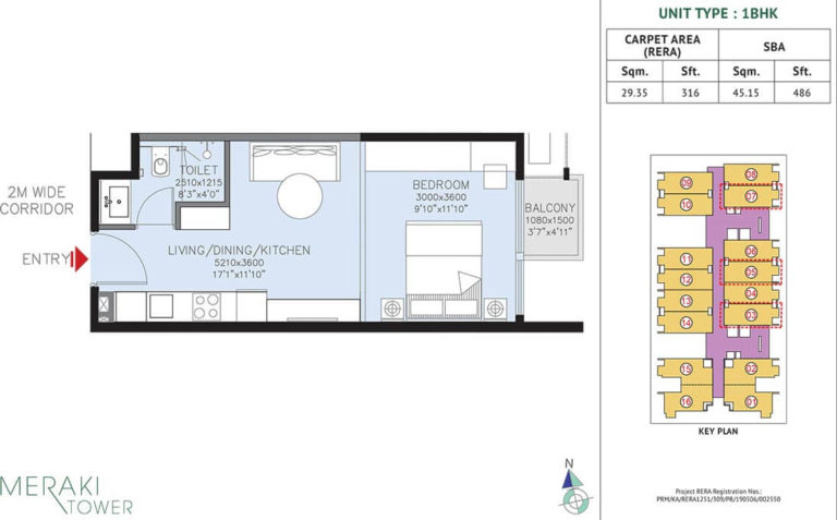 1 BHK - 486 L And T Raintree Boulevard Phase 2