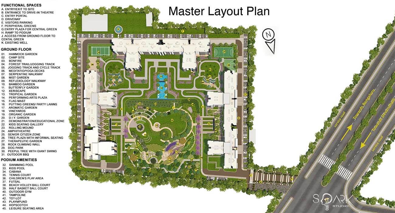 Master Plan - Godrej Royale Woods Devanahalli