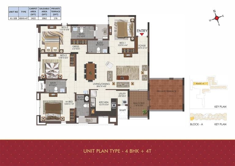 4 BHK 4T - 2062 - CasaGrand Royale Chennai