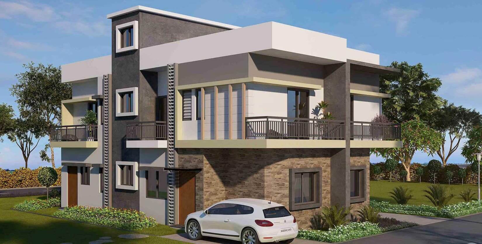 Main A Elevation - Pride Vatika Villas Jigani Bannerghatta