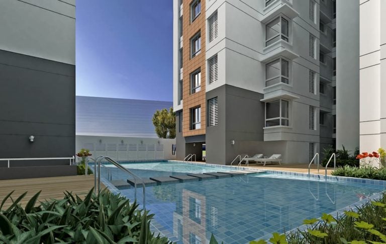 Swimming Pool View - Prestige Woodland Park Banaswadi