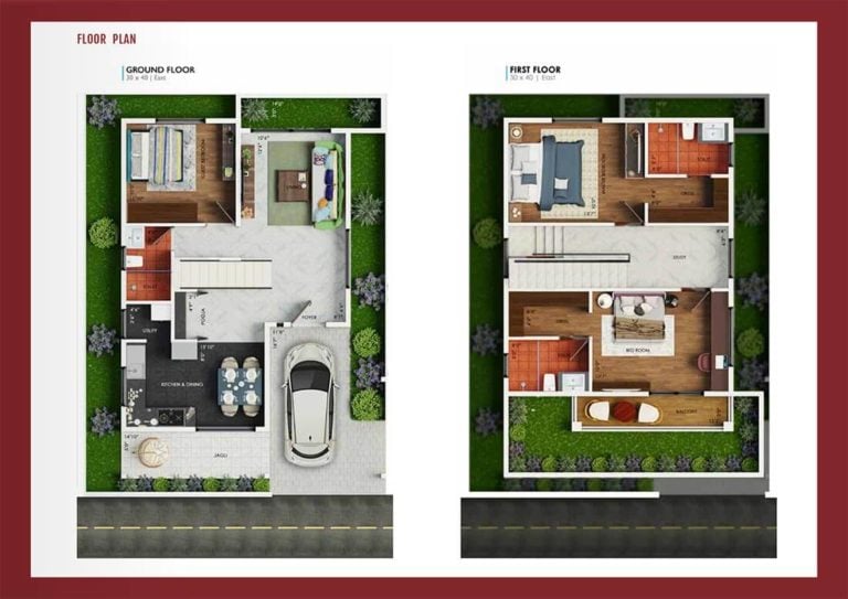 3 BHK Villa Type A - Bluejay Malgudi Villas