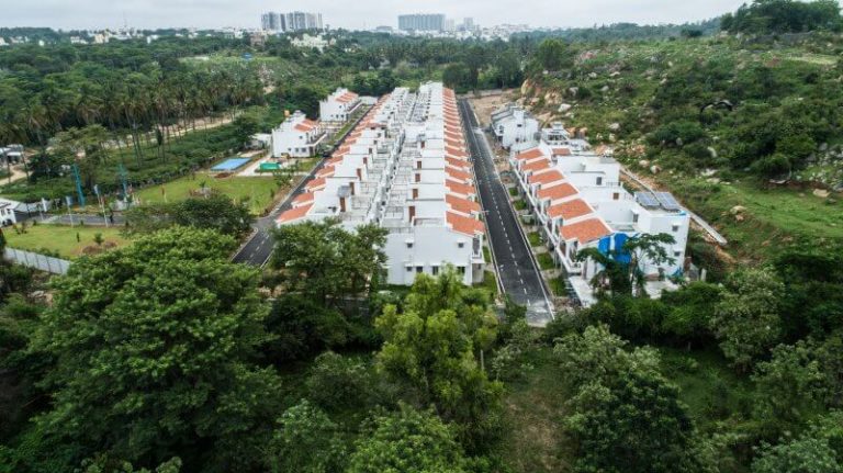 Aerial View B - Bluejay Malgudi Villas