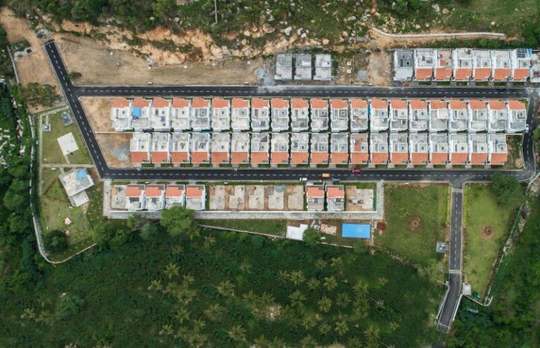 Aerial View Complete - Bluejay Malgudi Villas