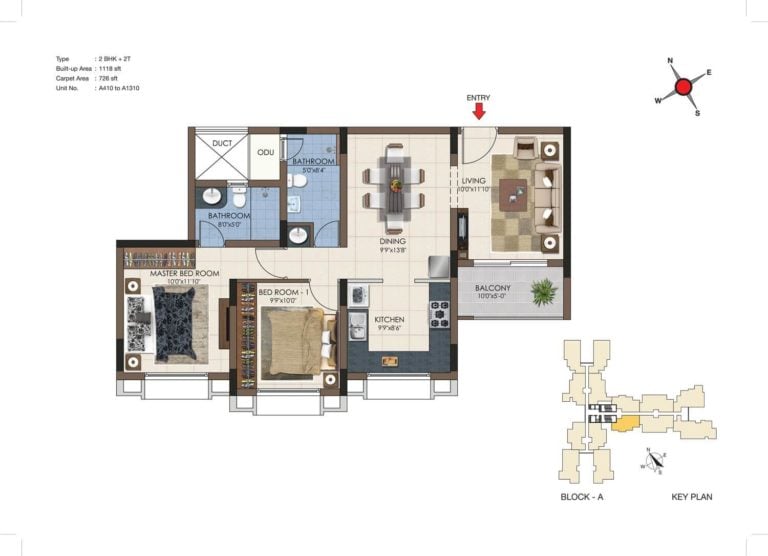 2 BHK 1118 - Casagrand Northern Star