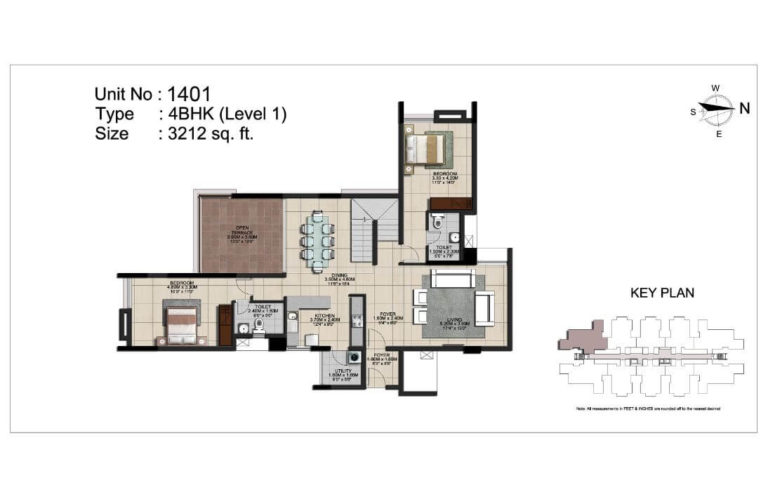 4 BHK L1 3212 - CasaGrand Monte Carlo
