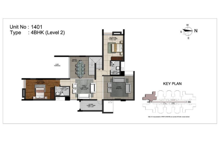 4 BHK L2 3212 - CasaGrand Monte Carlo