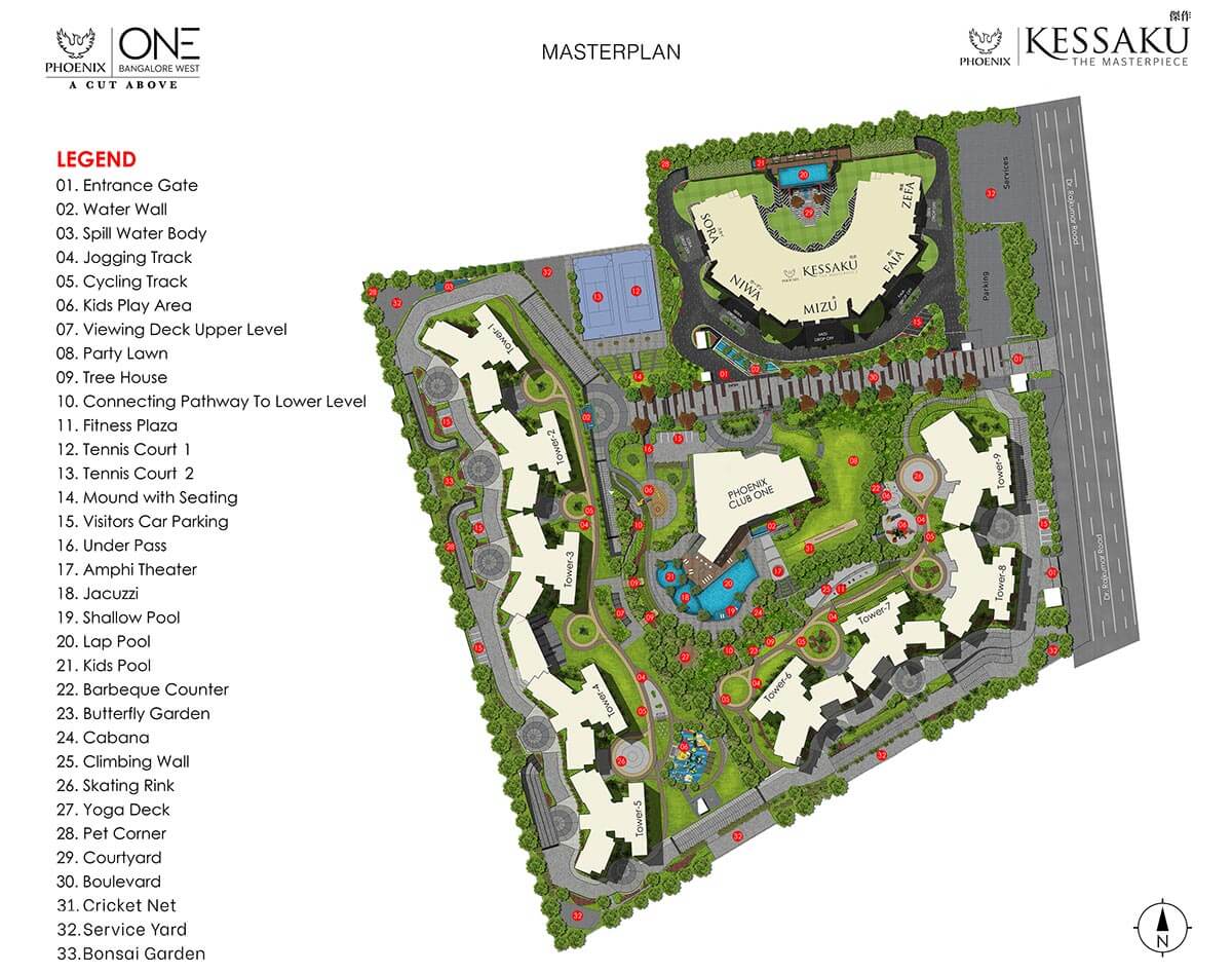 Complete Master Plan - Phoenix Kessaku FAIA ZEFA