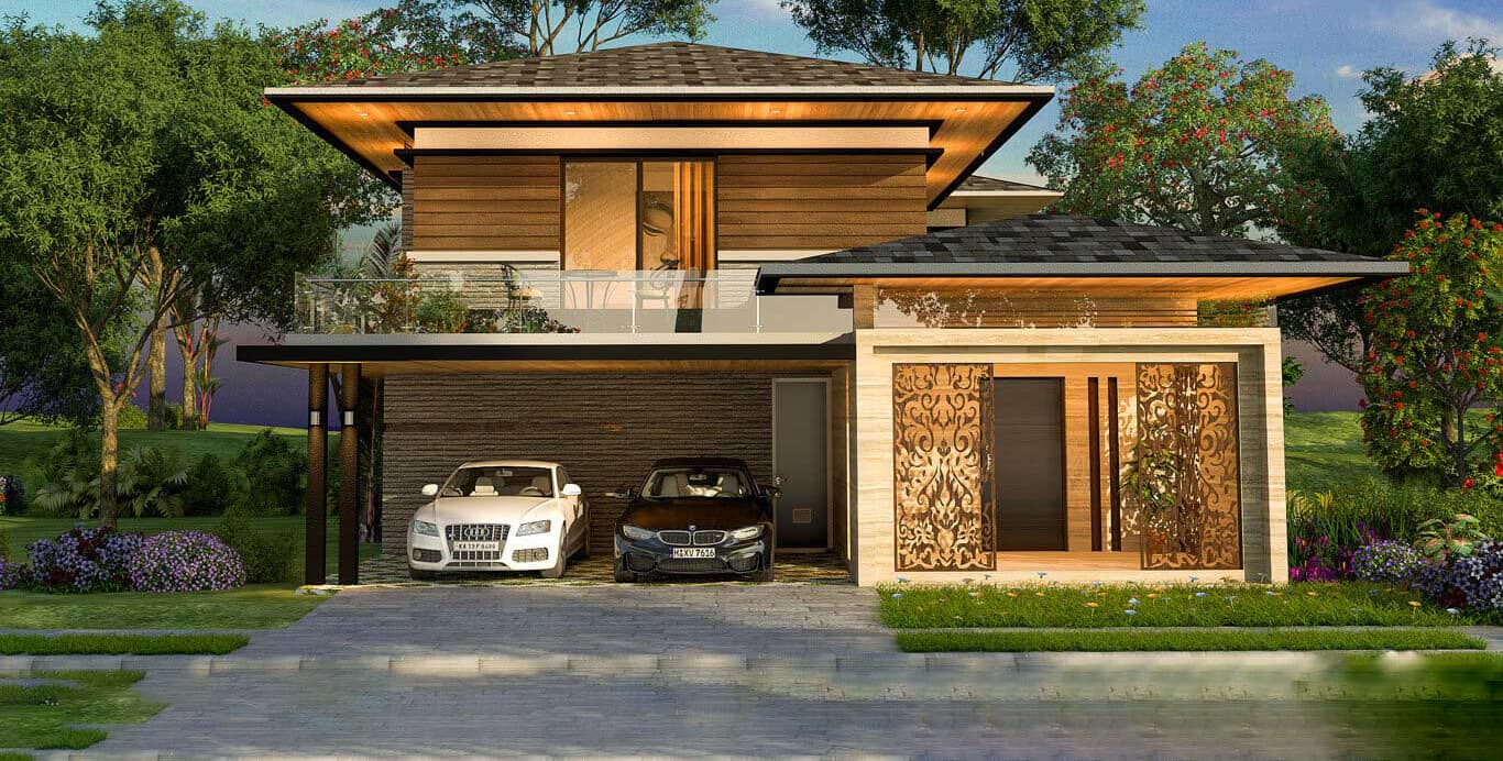 Main Elevation View - Chaithanya Samarth Villas