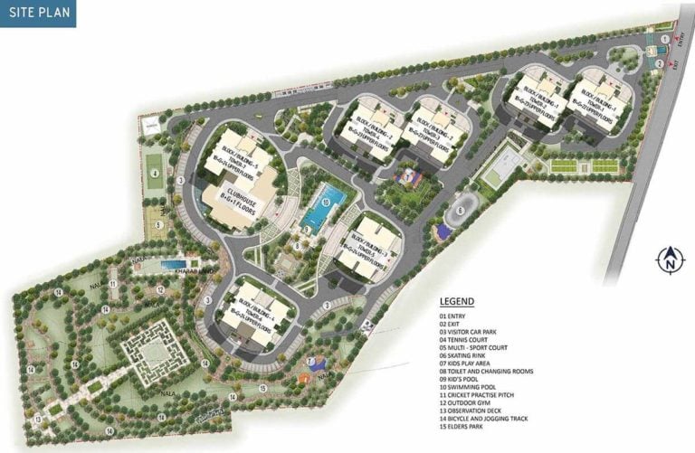 Site Plan - Prestige Waterford ECC Road Whitefield