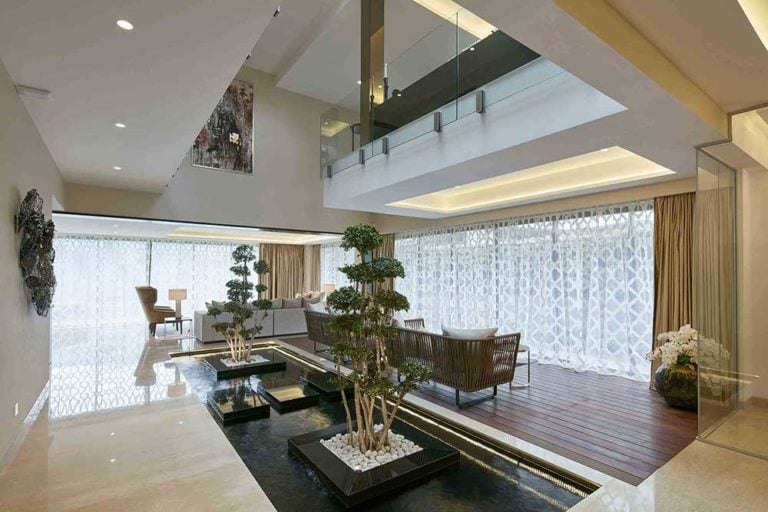 Water Body Living Area Deck - Raffles Park Villas