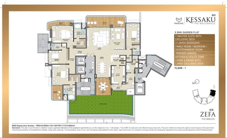 ZEFA - 5 BHK Garden Flat - Phoenix Kessaku