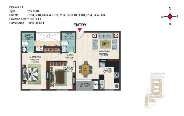 2 BHK 1208 - CasaGrand Savoye Chennai