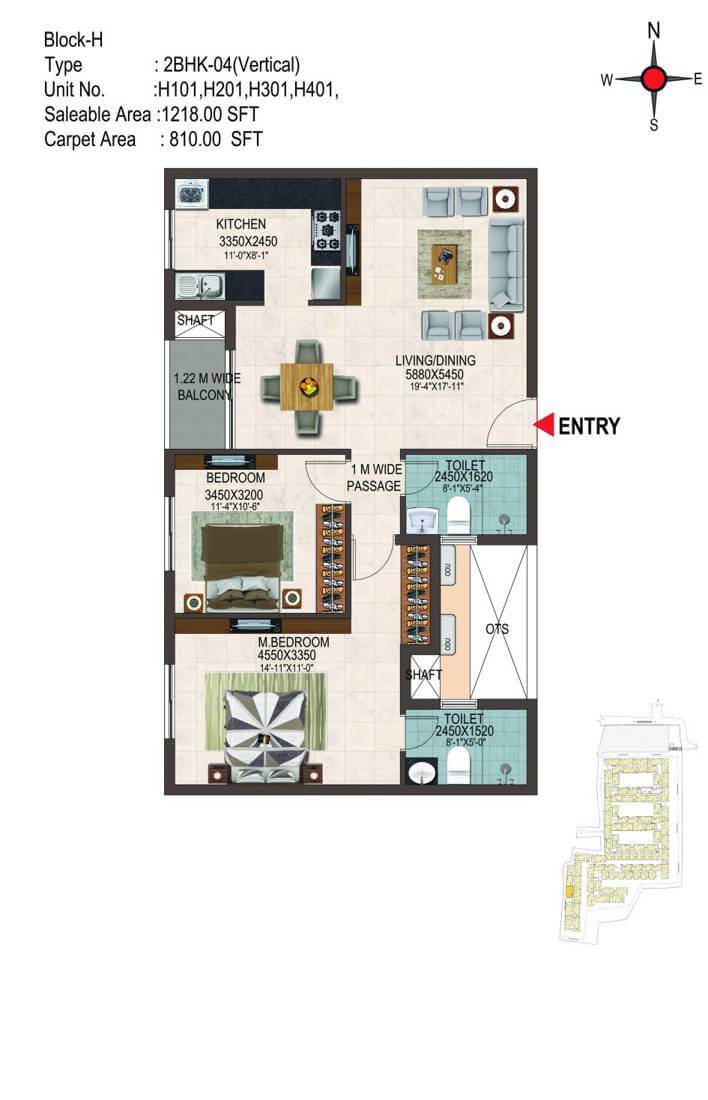 2 BHK 1218 - CasaGrand Savoye Chennai