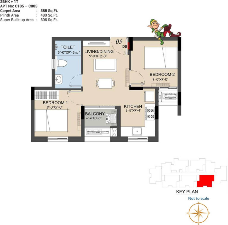 2 BHK 606 - Radiance Icon Chennai