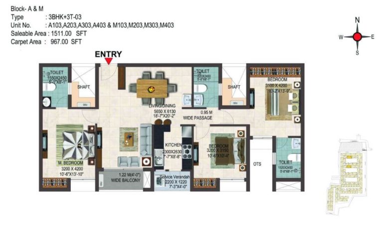 3 BHK 1511 - CasaGrand Savoye Chennai