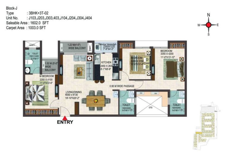 3 BHK 1602 - CasaGrand Savoye Chennai