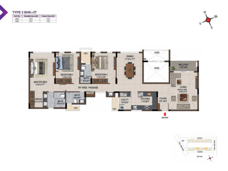 3 BHK 2251 - Casagrand Amethyst Sholinganallur