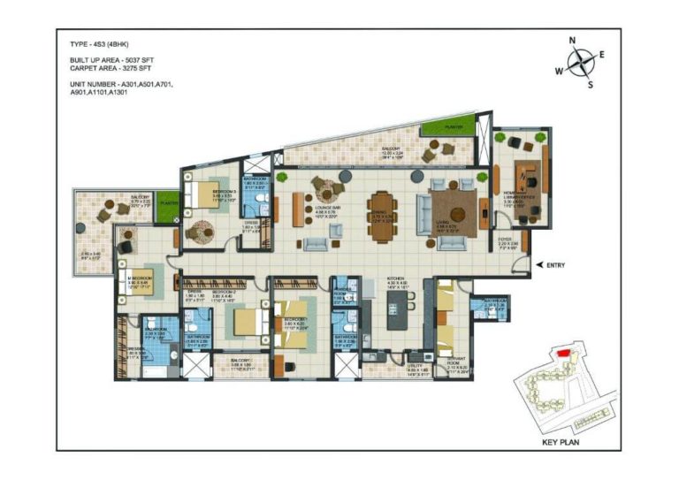 4 BHK 5037 A - CasaGrand ECR14 Signature Chennai