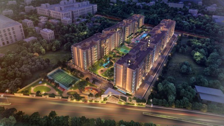 Aerial-dusk - Casagrand Amethyst Sholinganallur