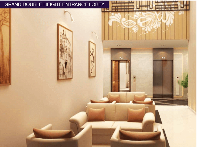 Interiors - Double Height Lobby - Casagrand Amethyst Sholinganallur
