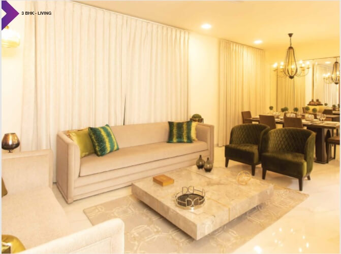 Interiors - Living Area - Casagrand Amethyst Sholinganallur
