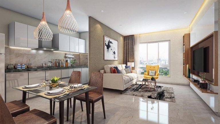 Living And Dining - Mahindra Happinest Palghar 2 Mumbai