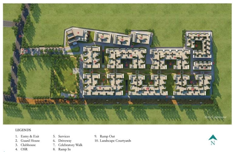 Master Plan - Prestige Courtyards Chennai