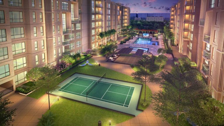 Podium-Outdoor-Courts - Casagrand Amethyst Sholinganallur