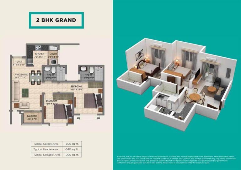 2 BHK Grand - Provident Park One