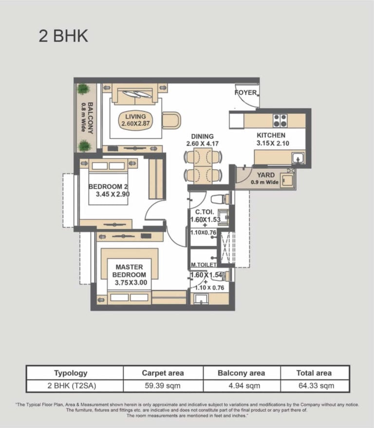 2 BHK - TATA Rio De Goa Dabolim