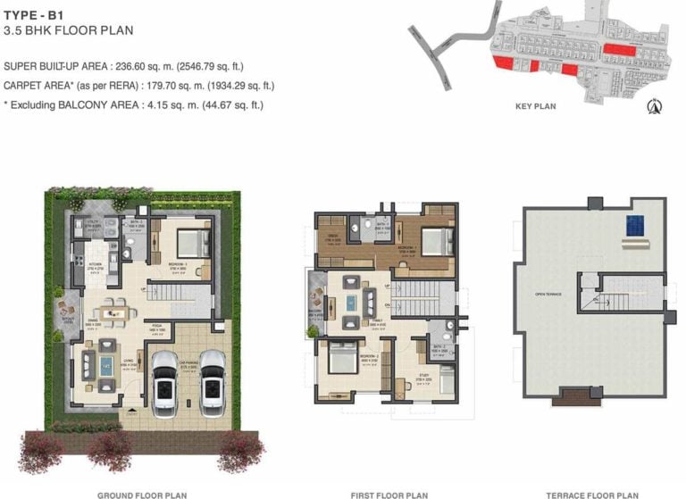 3.5 BHK - 2546 - Sobha Gardenia Vengaivasal