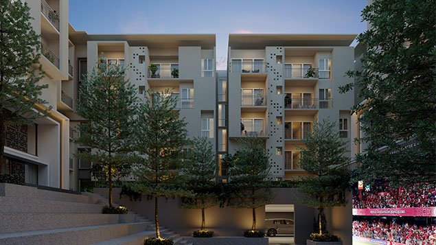 Elevation Amphi-Theatre - CasaGrand Boulevard Hennur